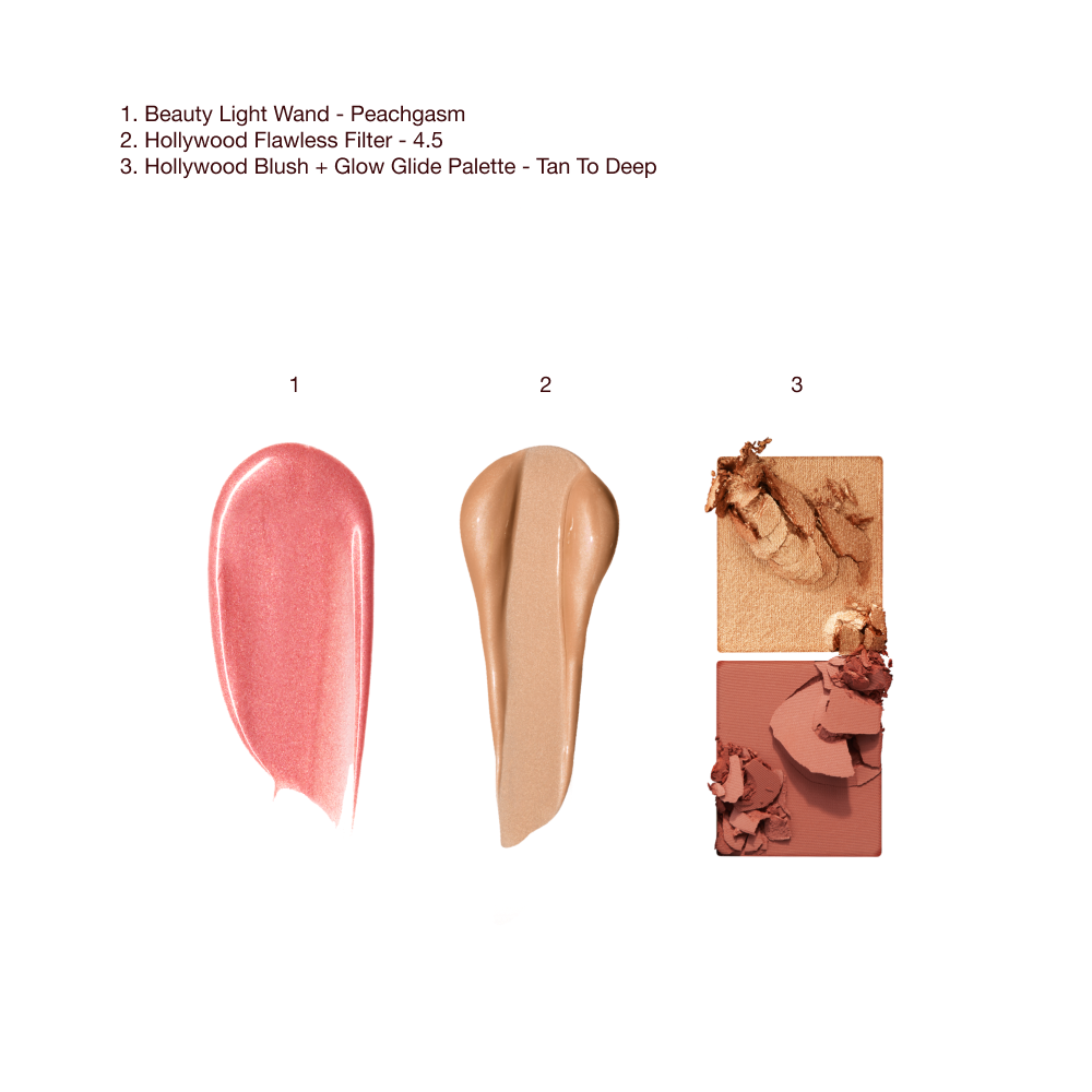  LEGENDARY LASHES, LIPS + CHEEKS KIT - Texture swatch