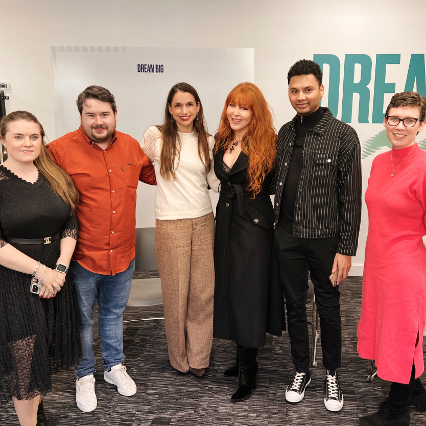 Charlotte and Demetra with a group of people at a Prince's Trust event