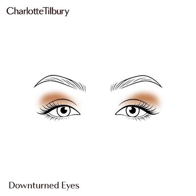 Eyeshadow for downturned eye shape