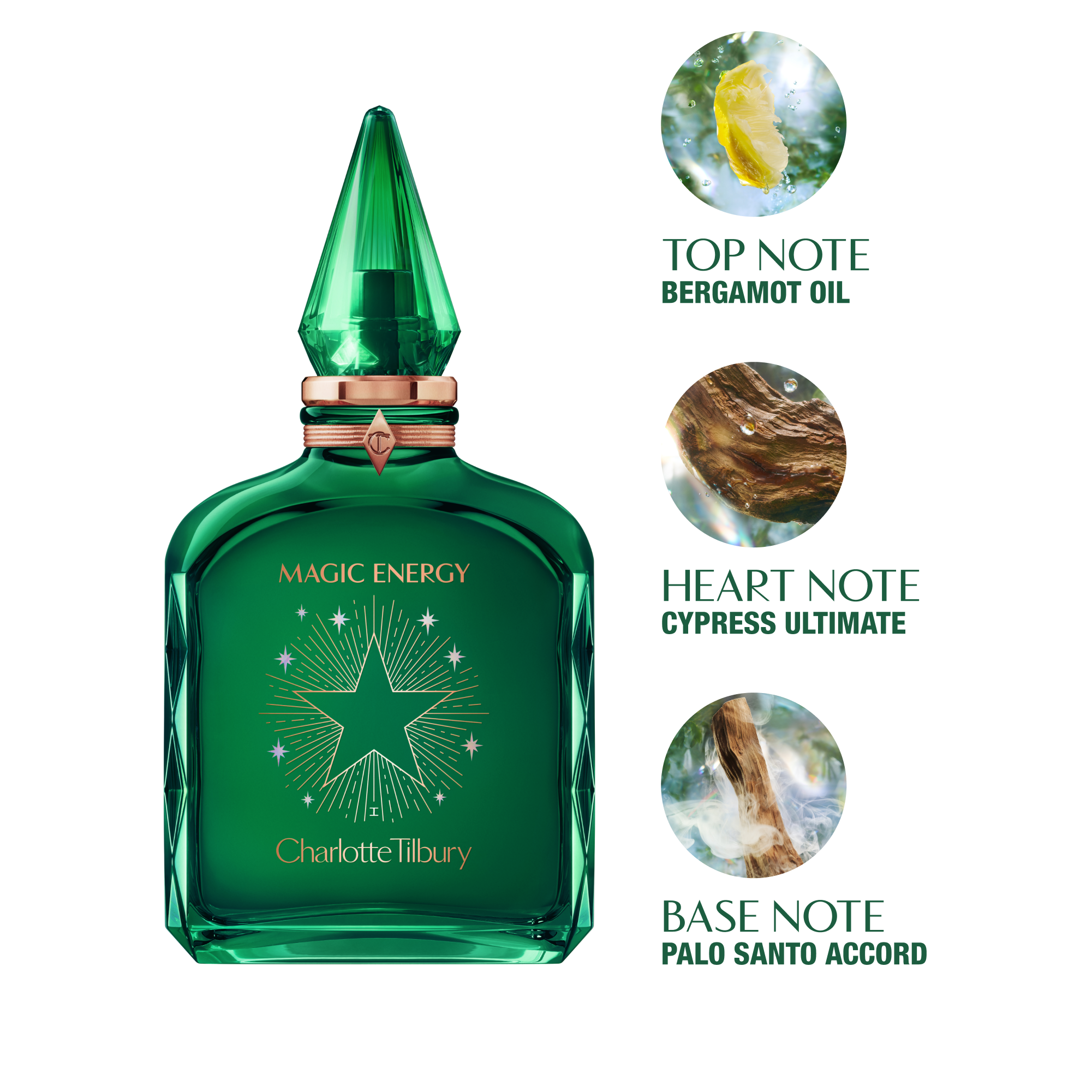 Magic Energy: Woody Fresh Perfume with Bergamot key notes