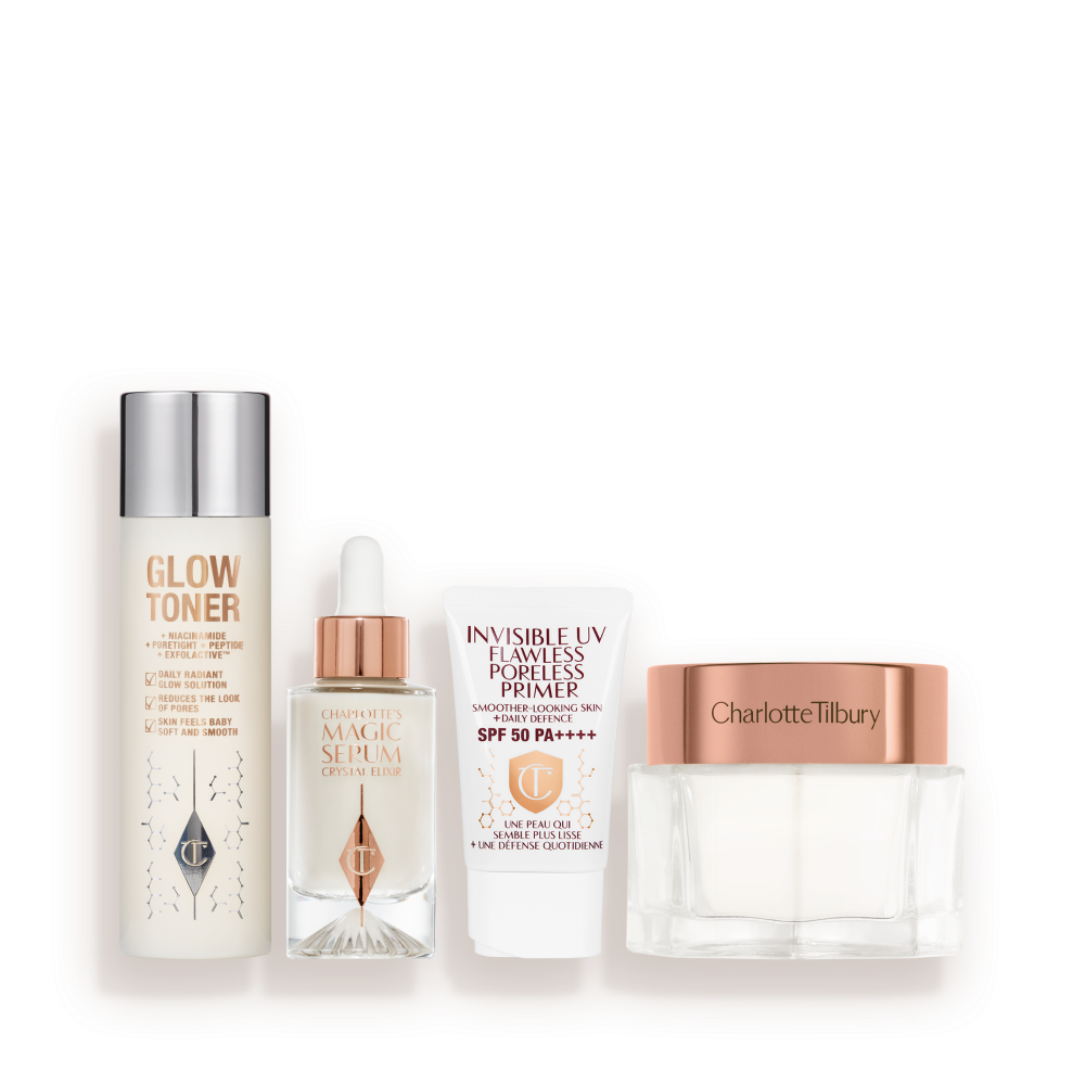 Revive, Protect & Glow Skin System: Toner, Serum, Moisturiser & Spf Primer 1