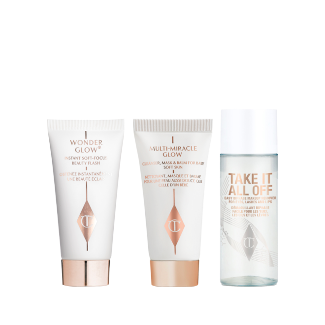 MINI CLEANSE & GLOW TRIO PACKAGING