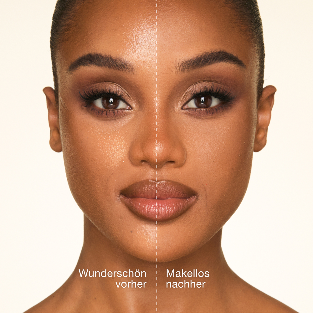 Loose Powder Peach Before and After