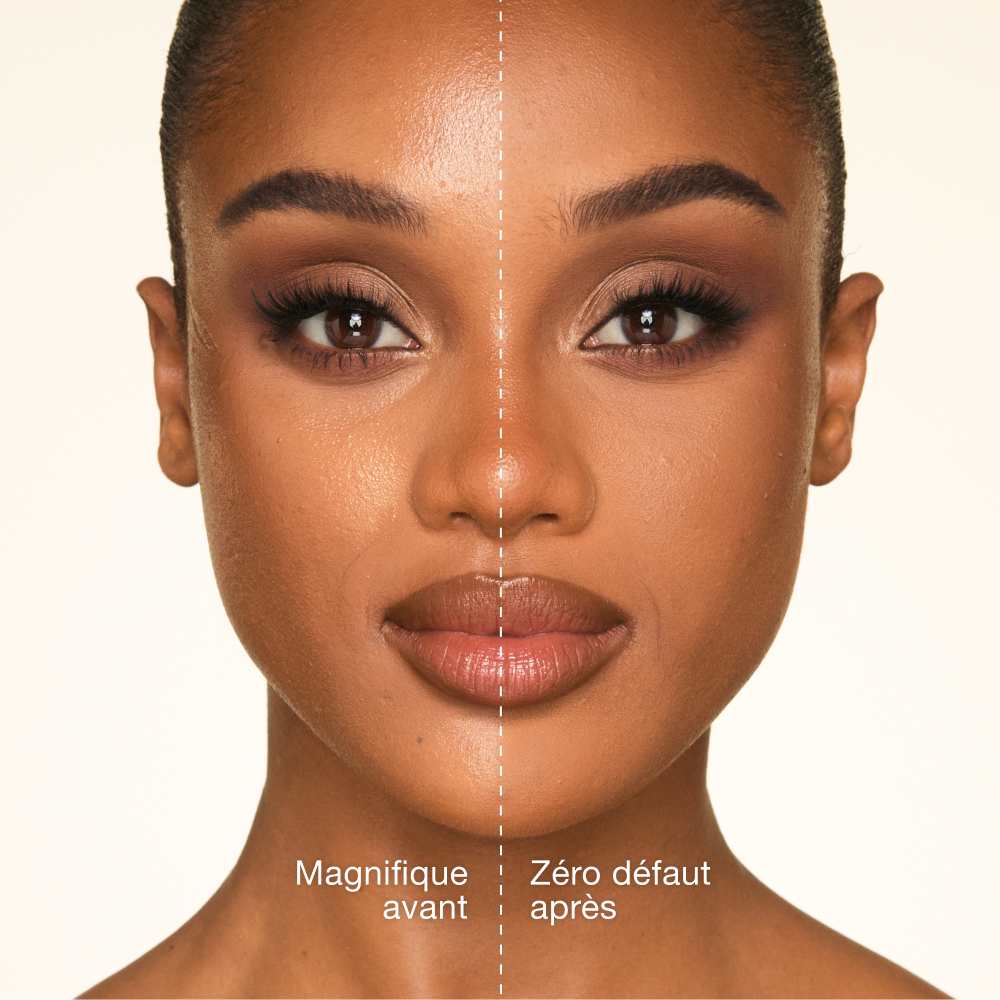Loose Powder Peach Before and After