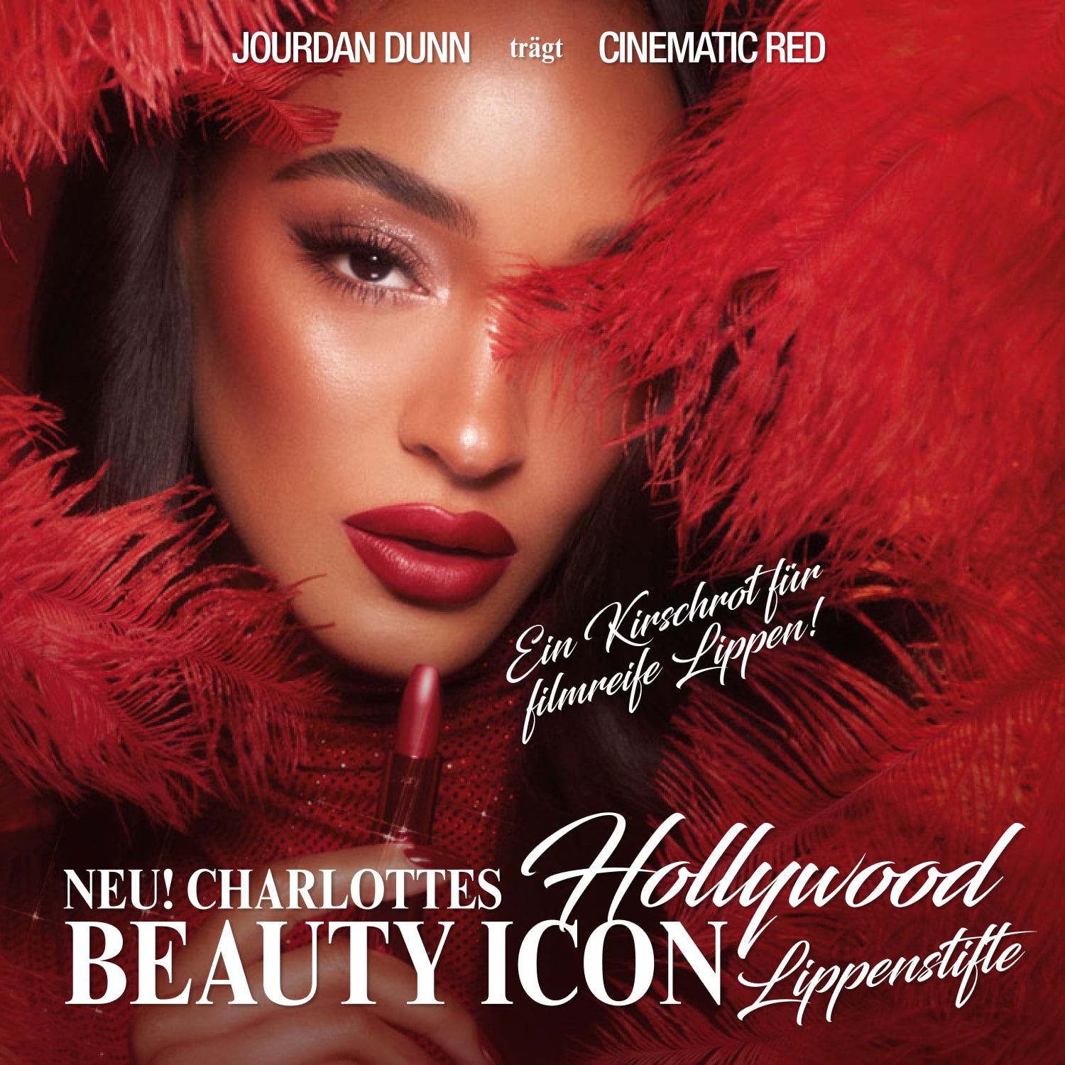 Jourdan Dunn trägt Cinematic Red