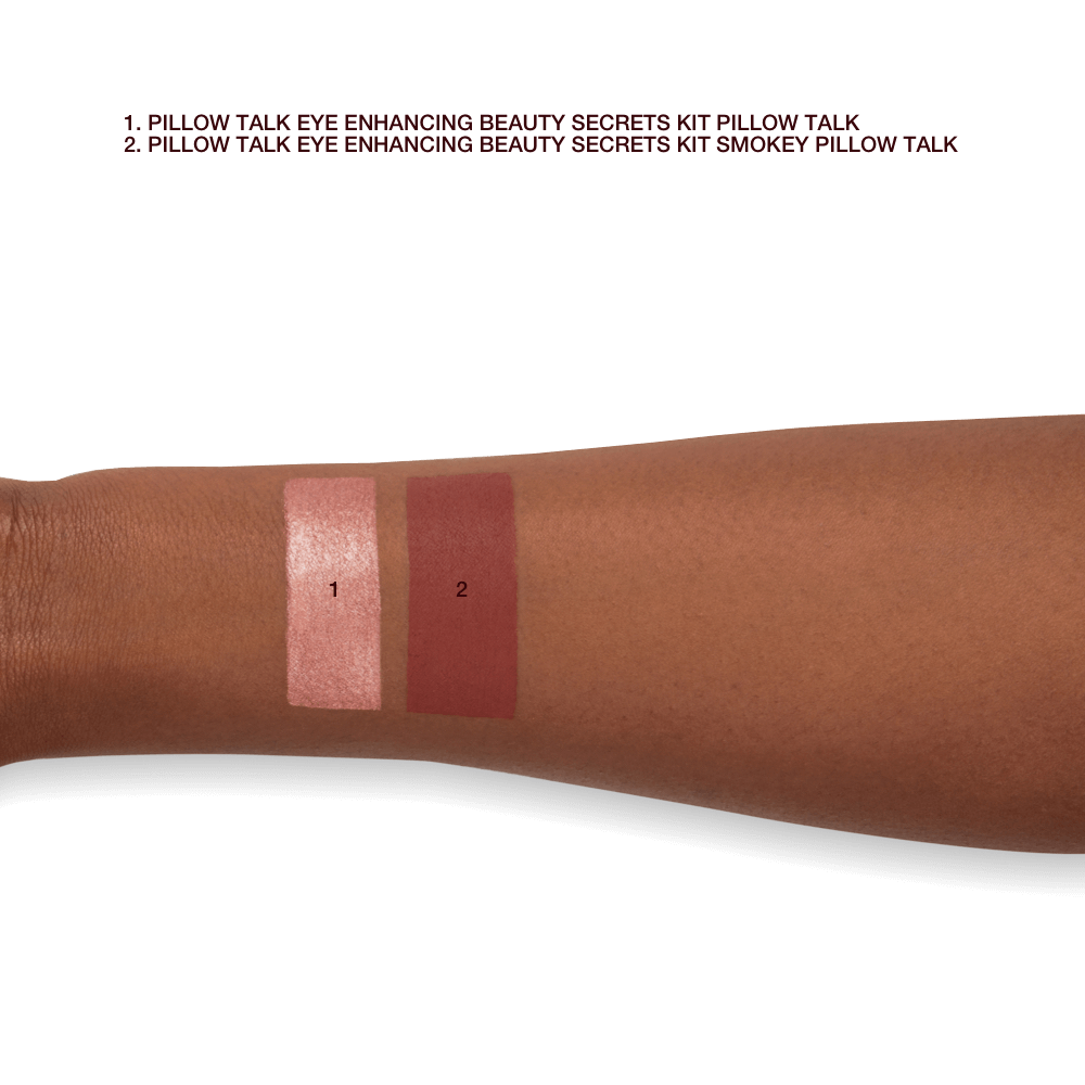 Pillow Talk Wide-Awake Eye Secrets arm swatches
