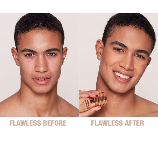 Airbrush Flawless Finish Foundation 8 warm before and after