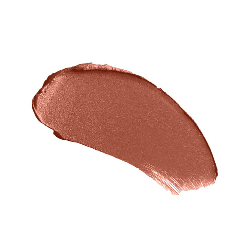 Swatch of a sultry rose-brown nude lipstick with a matte finish.