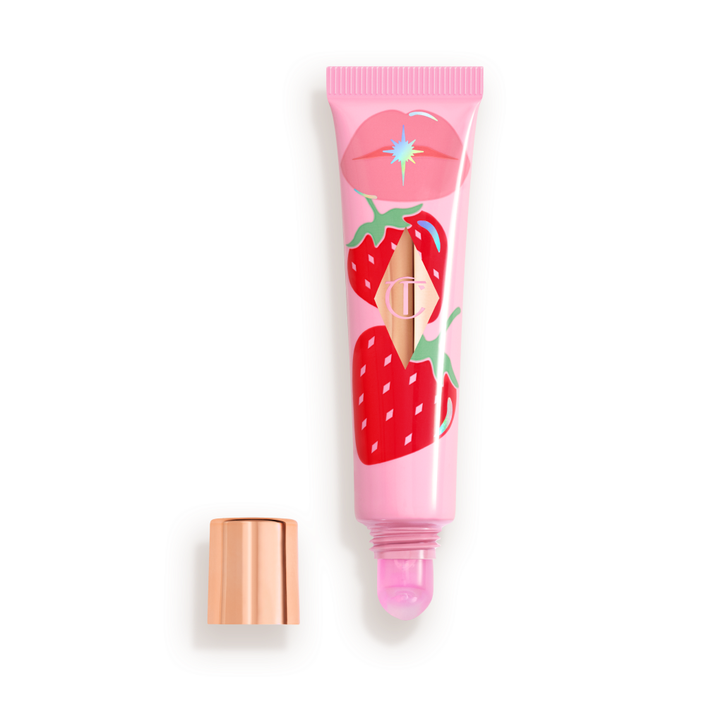 UNREAL LIP OIL STRAWBERRY VANILLA OPEN