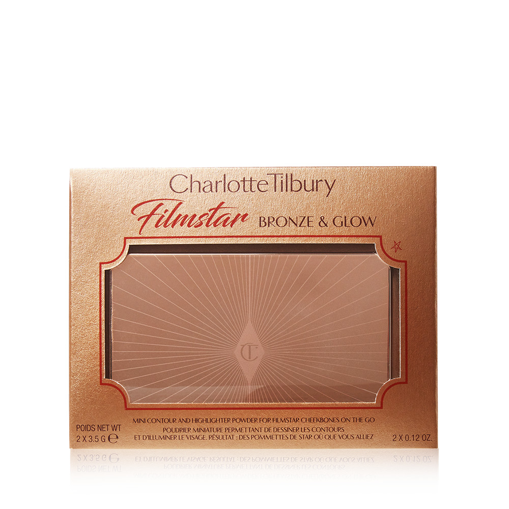 Mini Filmstar Bronze & Glow : Palette De Contouring Et D'highlighters  | Charlotte Tilbury