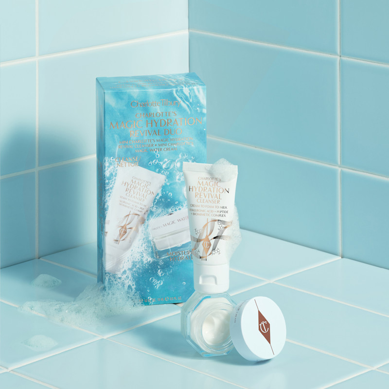 Charlotte&#x27;s Magic Hydration Revival Duo cleanser and moisturiser