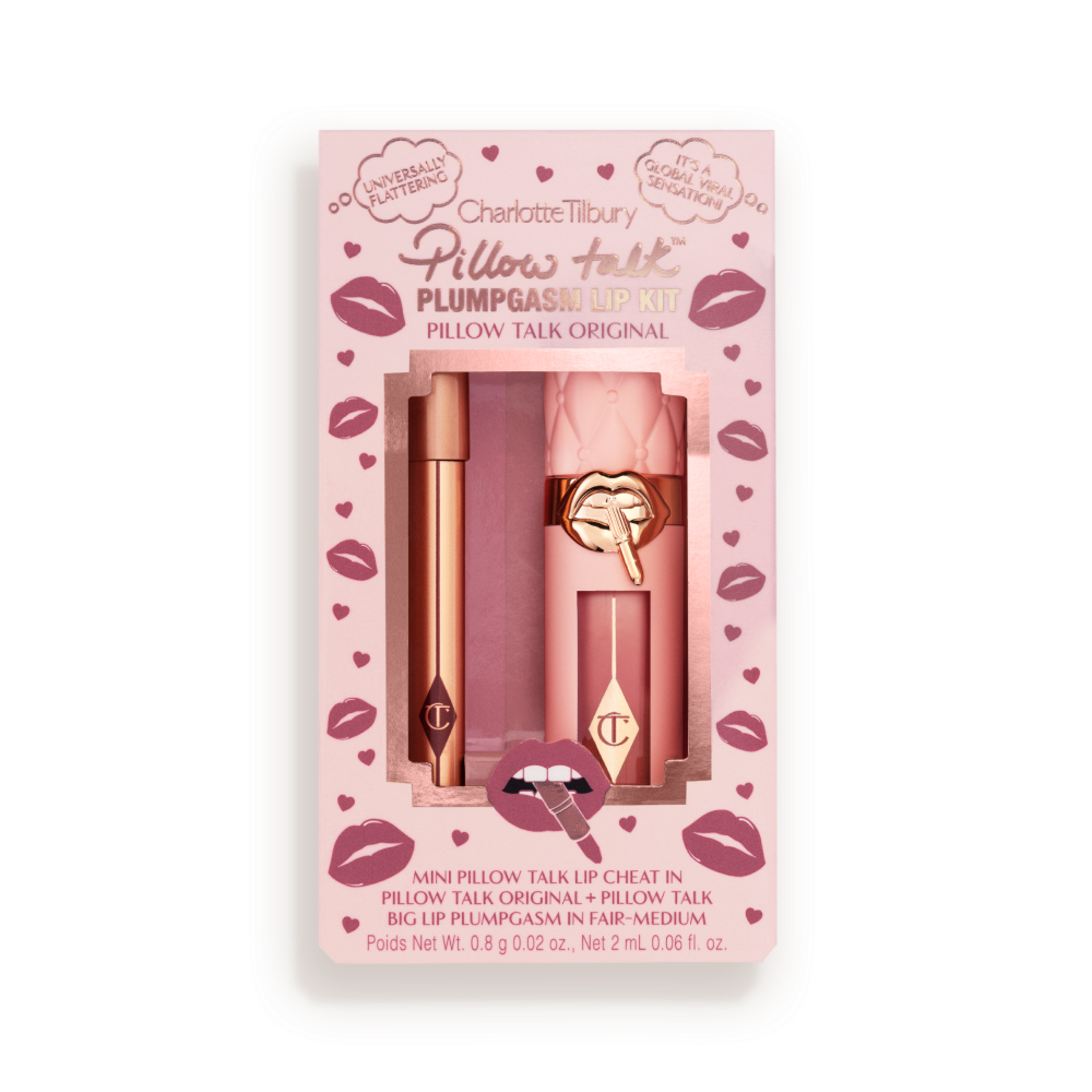 Pillow Talk Plumpgasm Lip Kit - Fair Closed Packshot