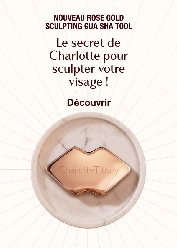 NOUVEAU ROSE GOLD SCULPTING GUA SHA TOOL !  Le secret de Charlotte pour sculpter votre visage ! <DÉCOUVRIR>