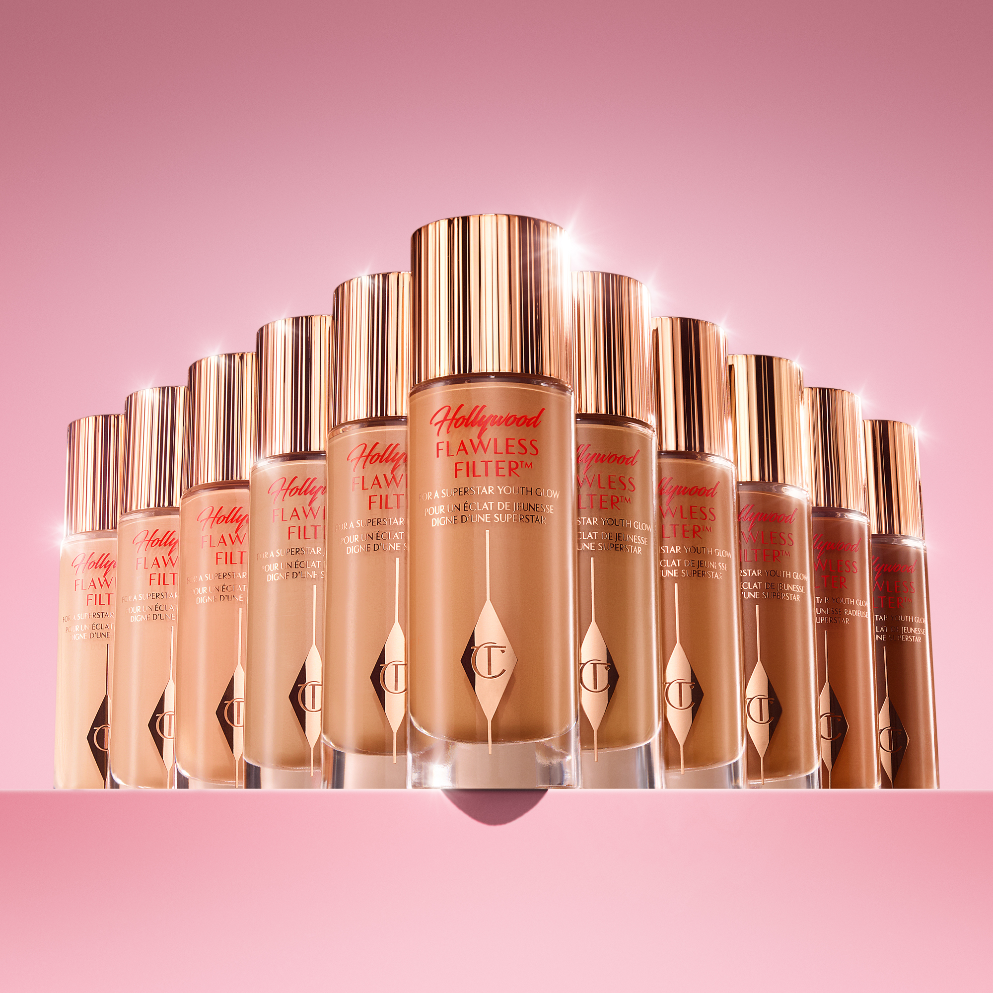 12 shades of Hollywood Flawless Filter illuminator