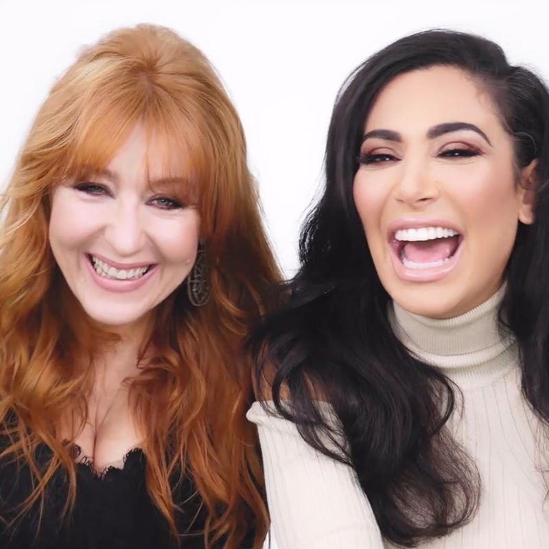 Charlotte Tilbury with Makeup mogul, Huda Kattan. 