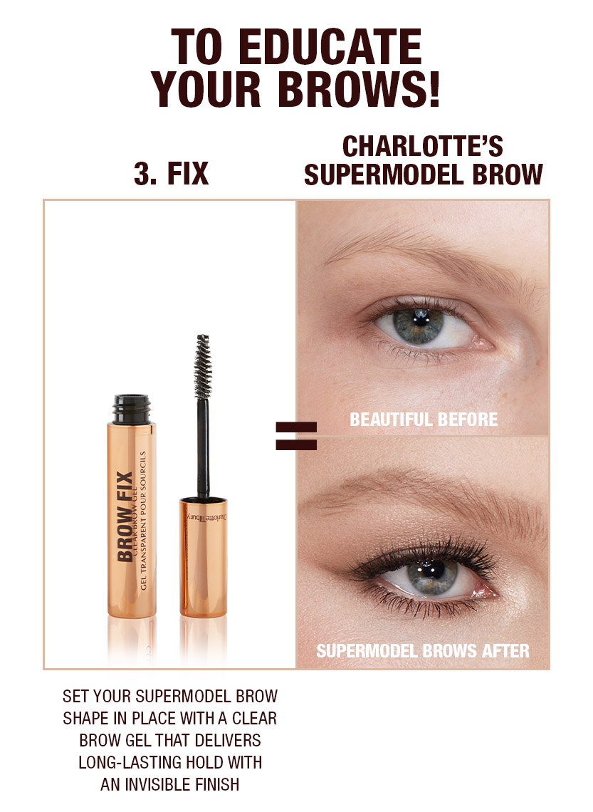 Supermodel brows 3 step routine Light Blonde Shade