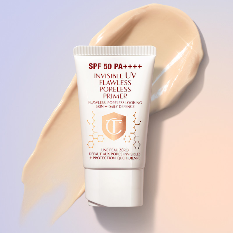 Invisible UV Flawless Poreless Primer SPF50 and swatch