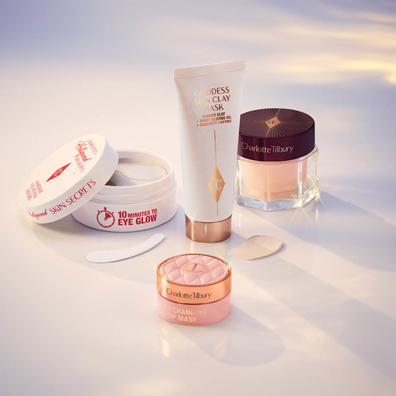 Skincare masks for lips and face