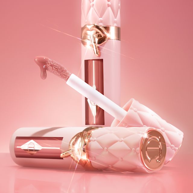 Both shades of Pillow Talk Big Lip Plumpgasm plumping lip gloss