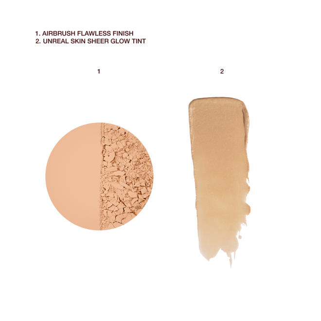 UNREAL SKIN SHEER GLOW TINT + AIRBRUSH FLAWLESS FINISH duo