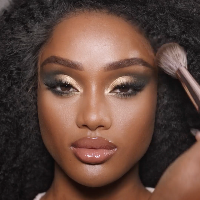 Step 10 in Charlotte's 70s makeup tutorial is to use bronzer to sculpt and add warm to your complexion