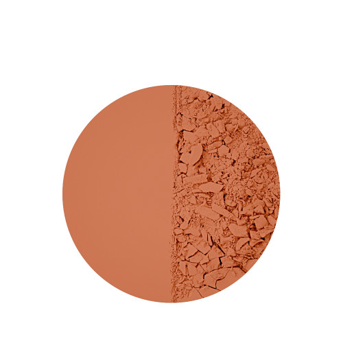 Swatch of a red-clay-brown-coloured setting powder compact.