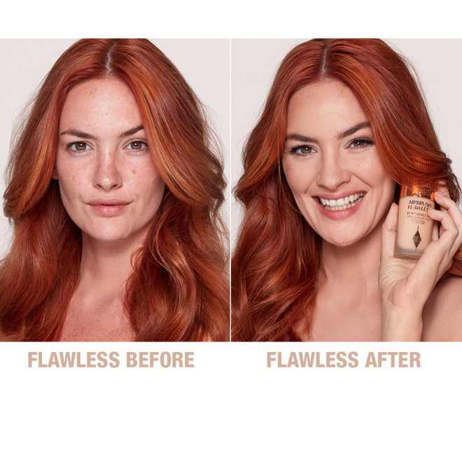 Airbrush Flawless Finish Foundation 5 cool before and after