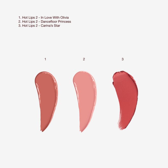 REFILLABLE HOT LIPS KIT - texture swatch REFILLABLE HOT LIPS KIT - texture swatch