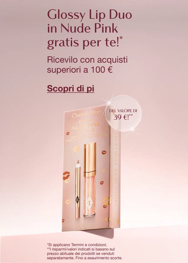 Glossy Lip Duo in Nude Pink gratis per te!* Ricevilo con acquisti superiori a 100 € Del valore di 39 €!** <SCOPRI DI PIÙ>