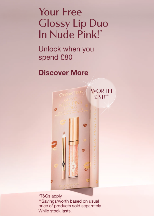 Your Free Glossy Lip Duo In Nude Pink!*