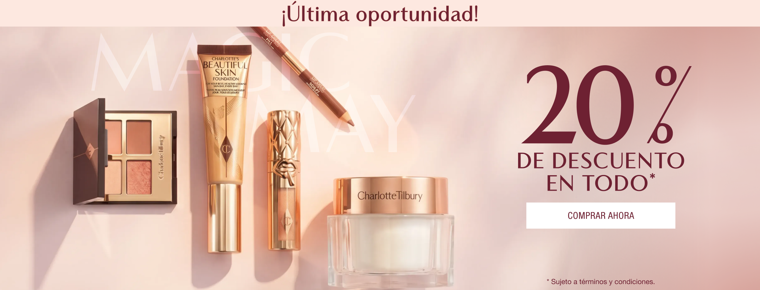¡20 % de descuento en todo!*