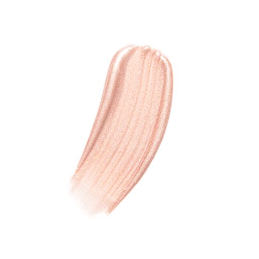 swatch of a nude-pink liquid highlighter with very fine shimmer. 
