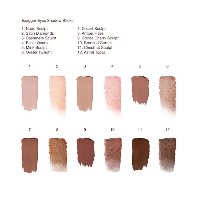 Exagger-eyes Eyeshadow Stick - Group Texture Swatch Exagger-eyes Eyeshadow Stick - Group Texture Swatch
