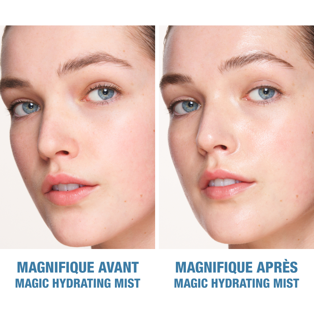 Avant/après Charlotte's Magic Hydrator Mist