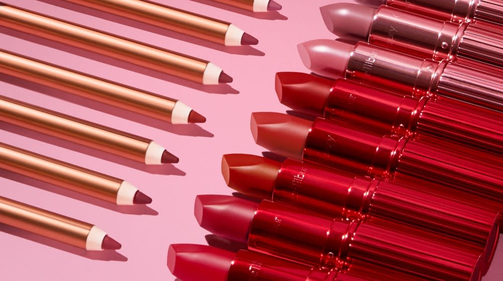 Charlotte Tilbury Hollywood lip liner and lipstick pairings