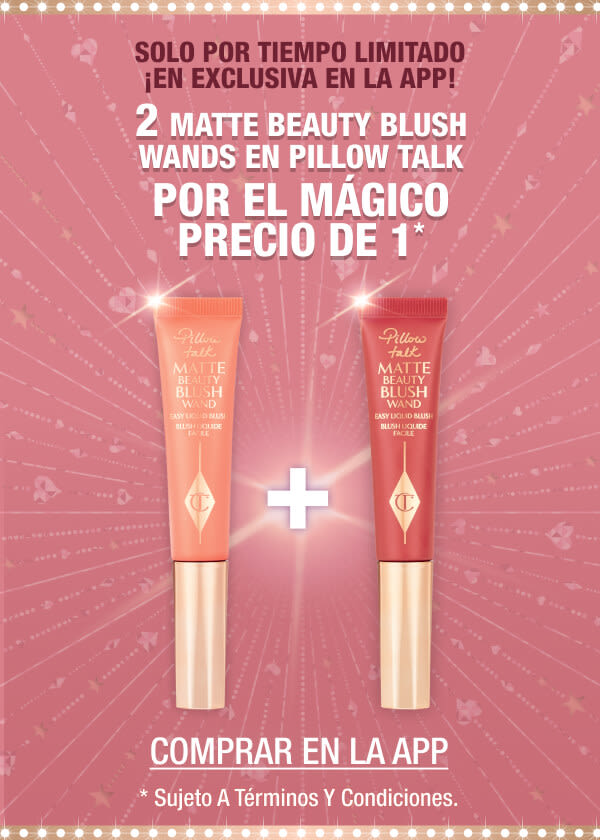 2 PILLOW TALK MATTE BEAUTY BLUSH WANDS
FOR THE MAGICAL PRICE OF 1!*