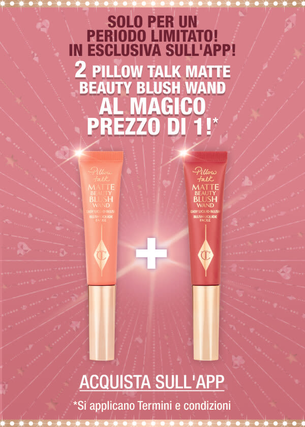 2 PILLOW TALK MATTE BEAUTY BLUSH WANDS
FOR THE MAGICAL PRICE OF 1!*