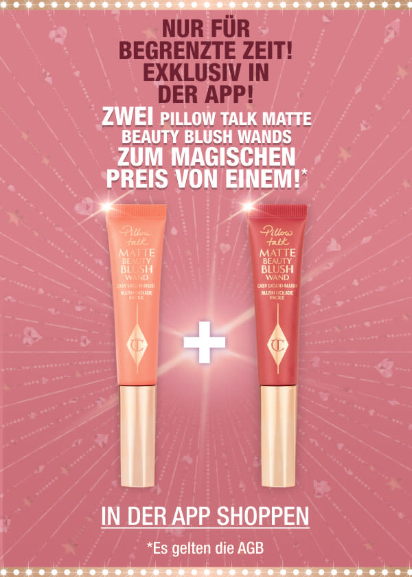 2 PILLOW TALK MATTE BEAUTY BLUSH WANDS
FOR THE MAGICAL PRICE OF 1!*