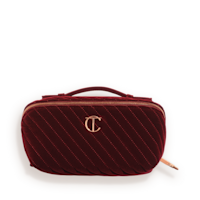 Makeup Bag of Dreams Makeup Organiser: Large Compartmentalised Velvet Makeup Bag