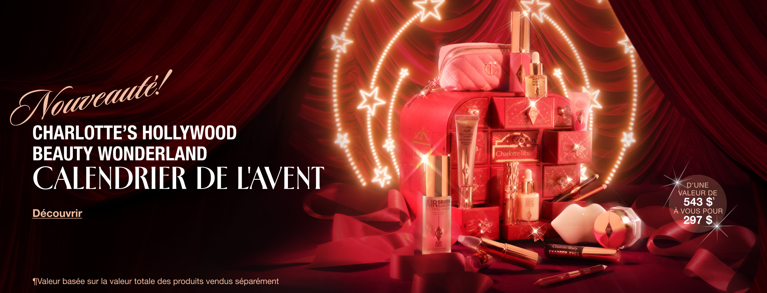 NOUVEAUTÉ! CHARLOTTE’S HOLLYWOOD BEAUTY WONDERLAND CALENDRIER DE L'AVENT