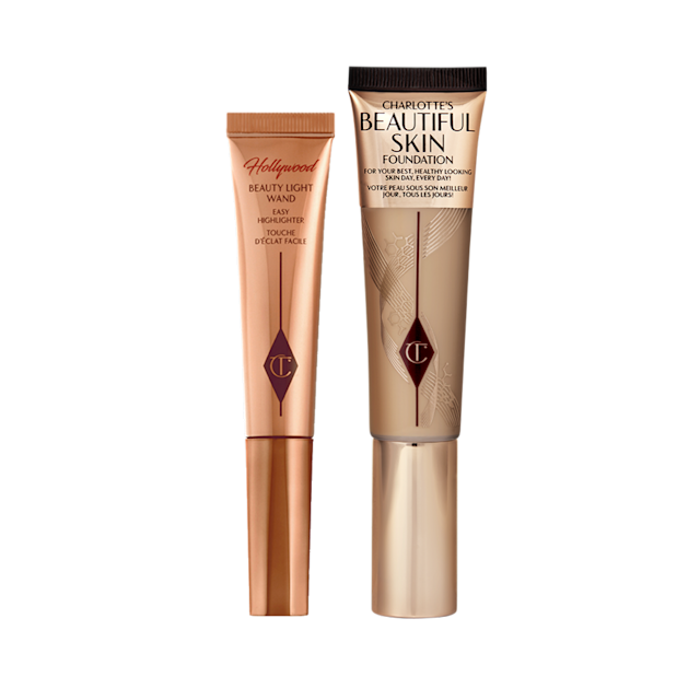 Charlotte's Beautiful Glow Kit features a shade of Beautiful Skin Foundation and a Beauty Light Wand