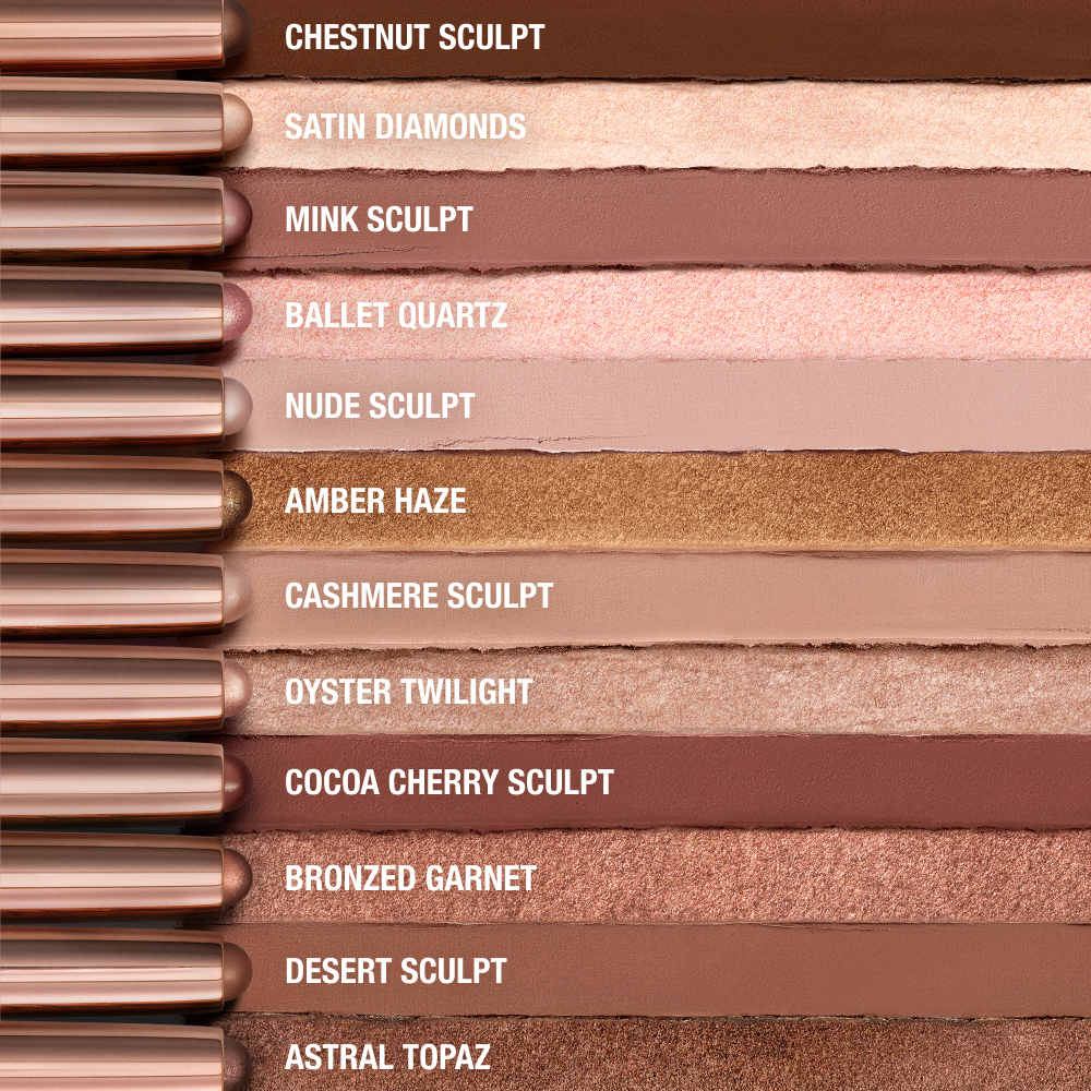Exagger-eyes Easy Eyeshadow Stick In Bronzed Garnet: Bronze Cream