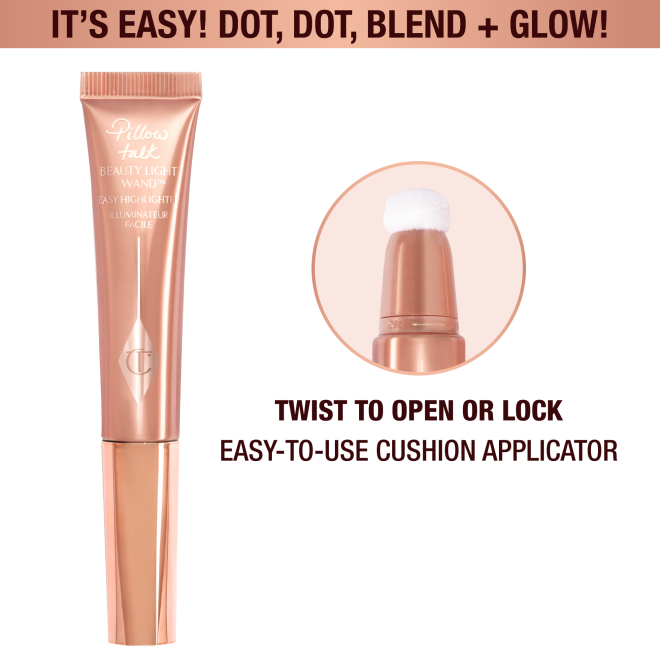 Beauty Light Wand highlighter in Pillow Talk Original