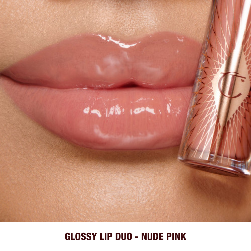 Glossy Lip Duo - Nude Pink