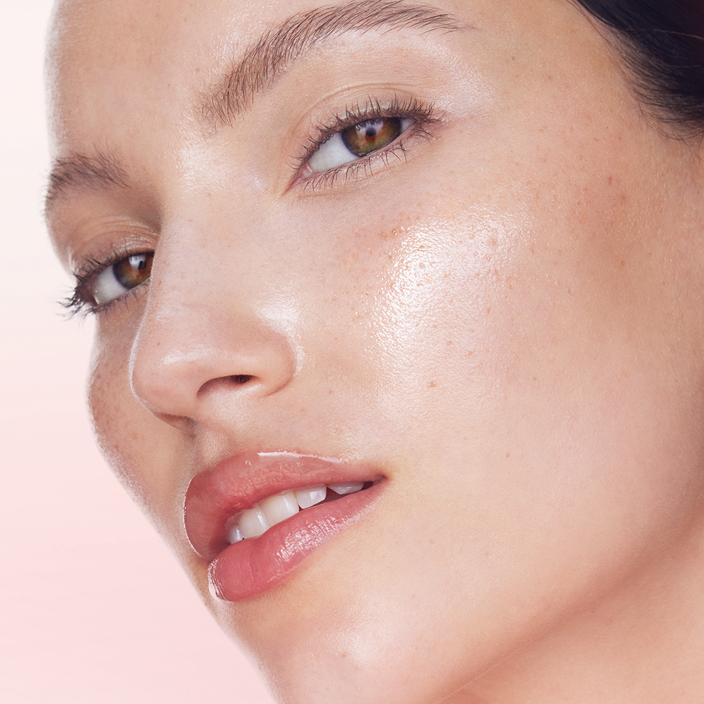 Step 3 in Charlotte's eye care routine is to gently massage the eye area with your ring finger