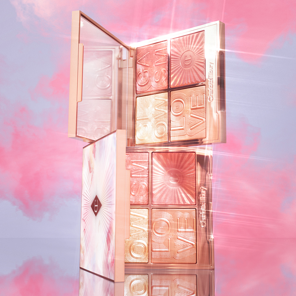 Charlotte has brought back her Glowgasm Face Palette in Lovegasm for the ultimate summer glow