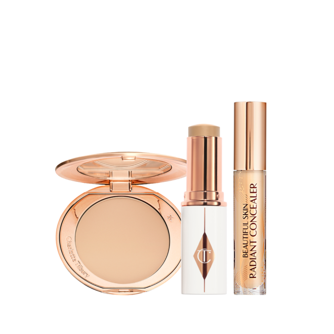 UNREAL SKIN SHEER GLOW TINT + AIRBRUSH FLAWLESS FINISH + BEAUTIFUL SKIN RADIANT CONCEALER trio