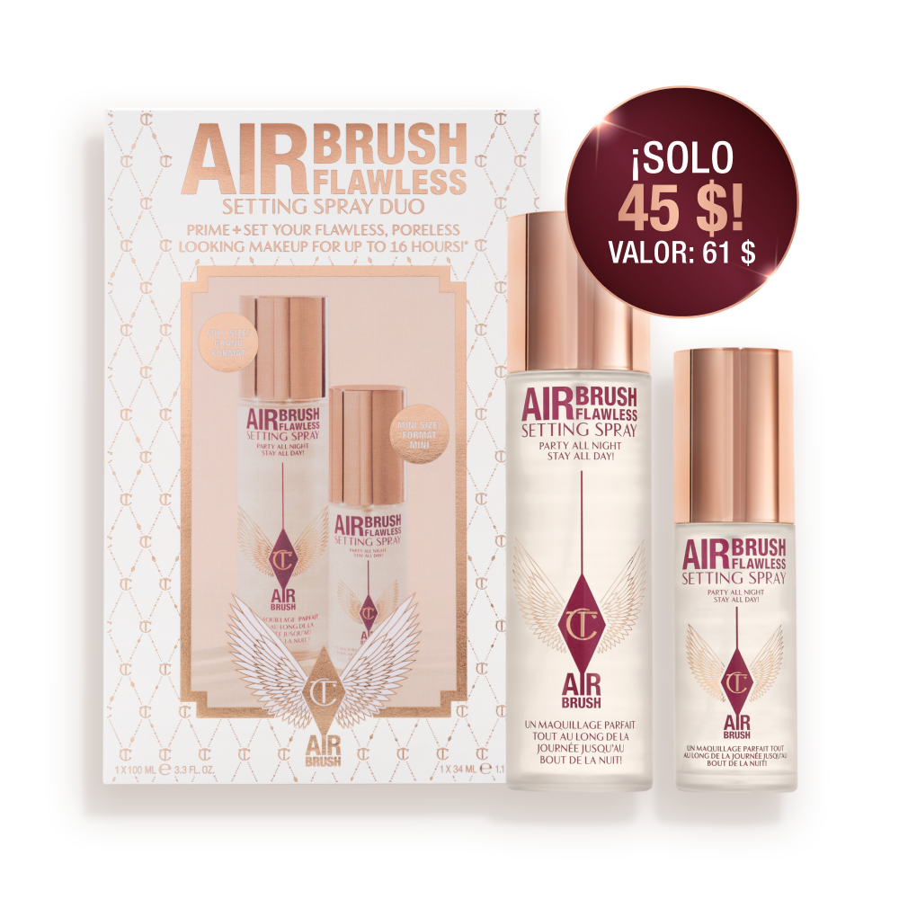 Airbrush Flawless Setting Spray Duo: un espray fijador en tamaño estándar y uno de viaje