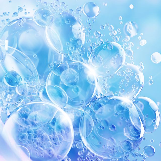 Molecule image of anti-ageing skincare ingredient hyaluronic acid