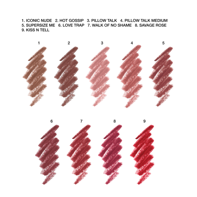 Lip Cheat Texture swatches